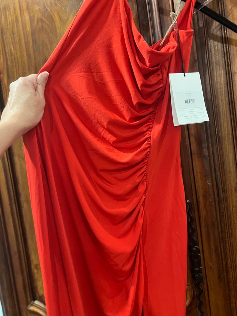 Revolve | Nookie Alba Gown in Cherry Red One-Shoulder Evening Gown - Picture 4 of 11